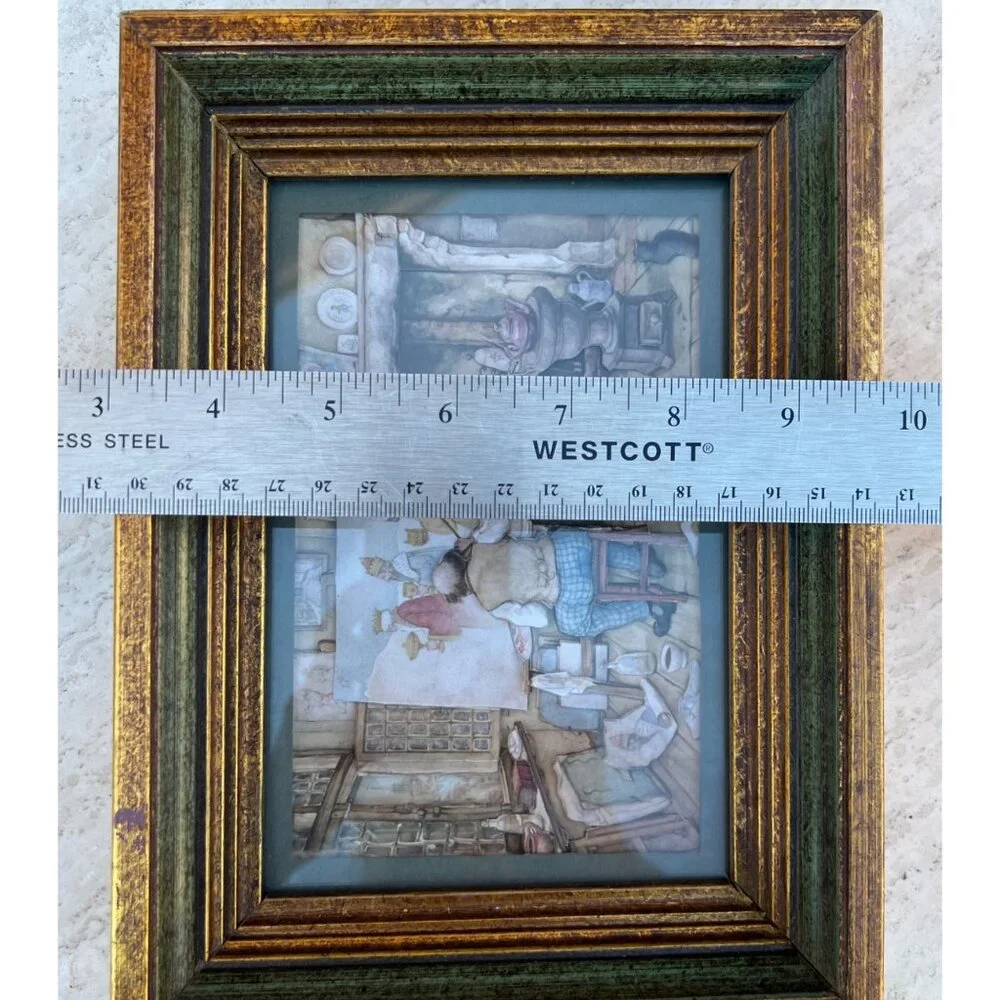Anton Pieck 3D Framed Diorama Art Three Wisemen Layered Art Vintage